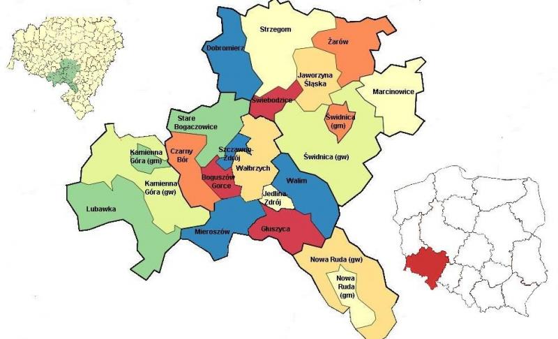 Mapa Aglomeracji Wałbrzyskiej